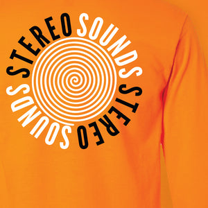 Stereo Sounds Spiral Long Sleeve Tee - Safety Orange