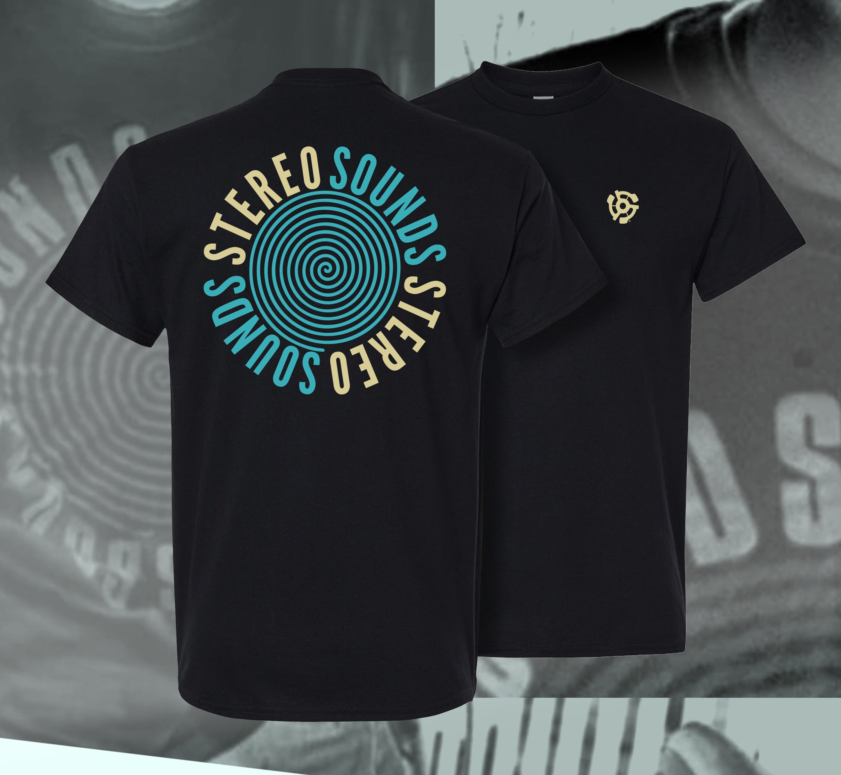 Stereo Sounds Spiral Tee - Black